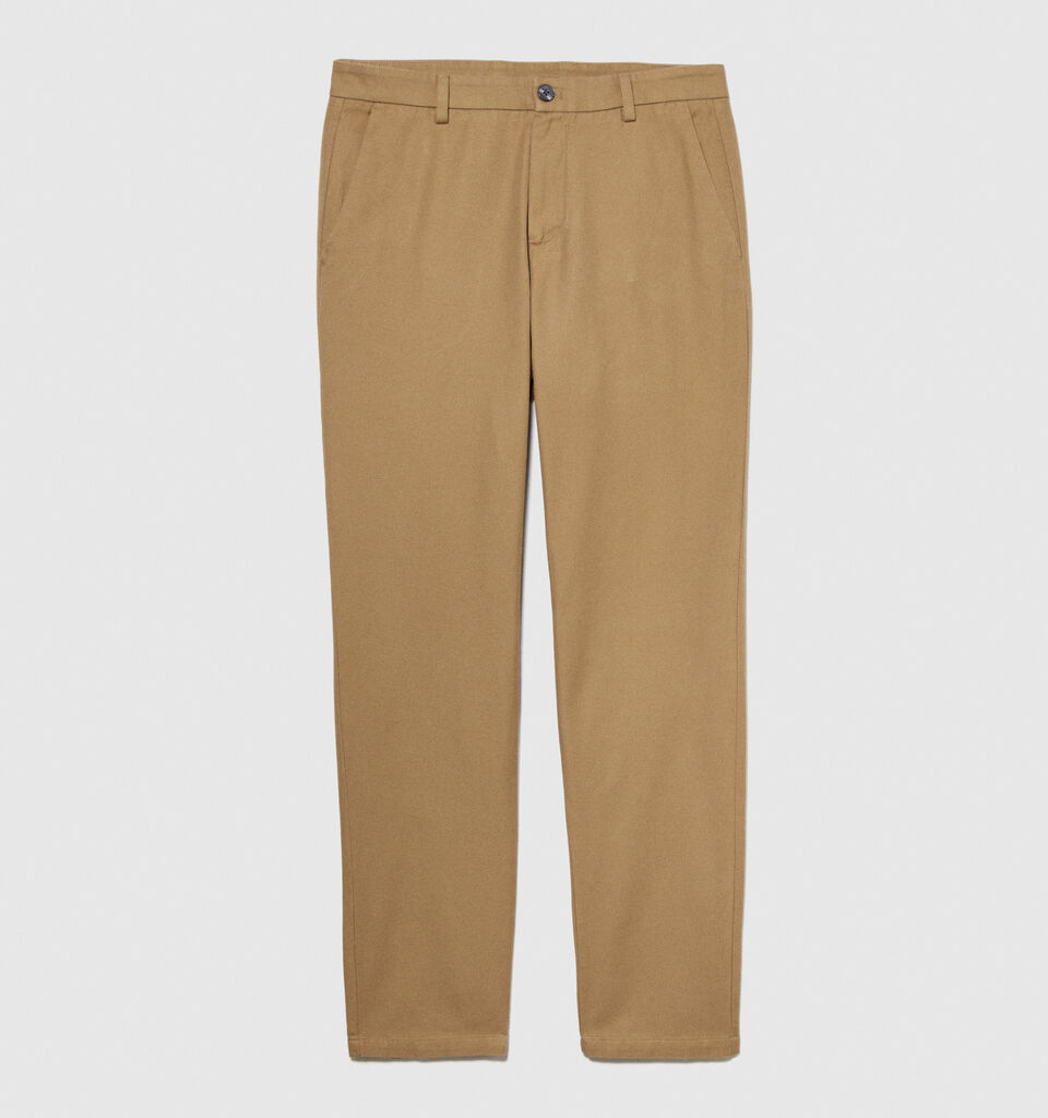 Slim comfort fit trousers - men's slim fit trousers - Camel | Sisley image number 6